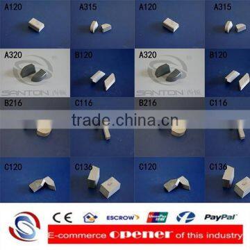 hot sale traditional welding type cemented tungsten carbide brazed tips solid quality as Japan Swedish Sweden industry use china