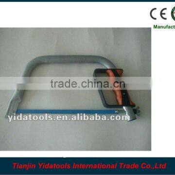 Aluminum hacksaw frame with plastic handle