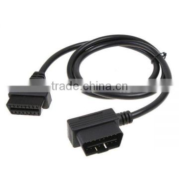 OBDII OBD2 16 Pin Male to Female Extension Cable Diagnostic Car Cable 100cm