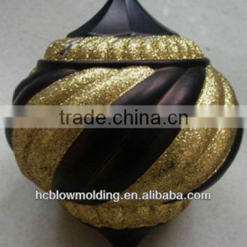 OEM Blow Molding plastic large christmas balls Plastic Christmas Shinny Ball