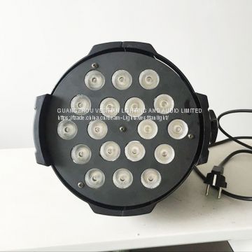 High Brightness 18pcs 12w 4in1 RGBW Led Par Can Stage Effect Light With DMX512