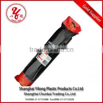 Popular black drawstring plastic garbage bags on roll