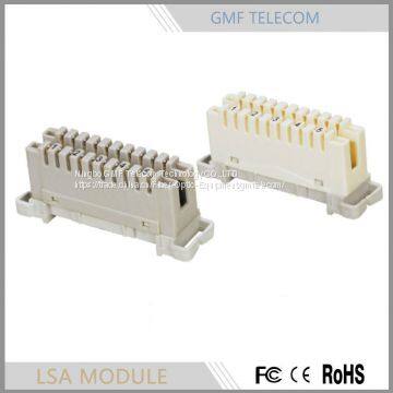 chinese supplier LSA module disconnection module krone module 10 pair copper conductor