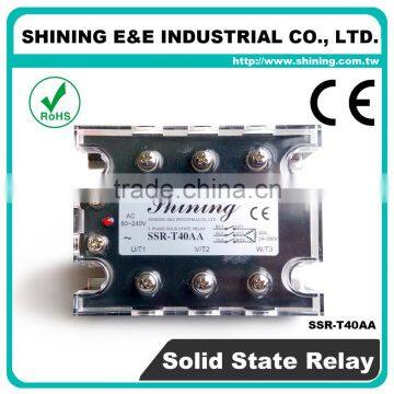 SSR-T40AA-H CE Zero Crossing Solid State Relay 3 Phase 40 Amp SSR