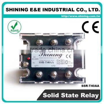 SSR-T40AA CE Approved 40 Amp Equal To Fotek AC Three Phase SSR photo-3
