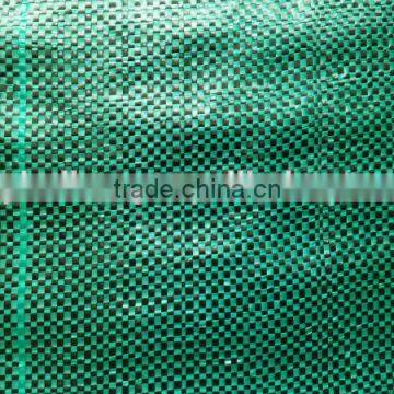 green pp woven plastic fabrics