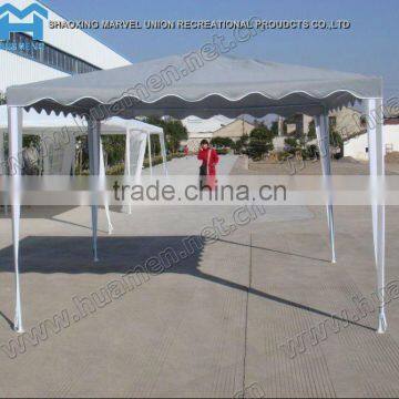 Small Grey Polyester Garden Gazebo 3x3m