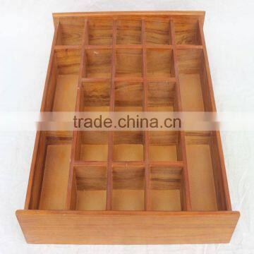 Wardrobe Soft Close Pull Out Pine Wooden Jewelry Drawer photo-3