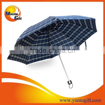 Advertising Plaid 3 Folding Umbrella