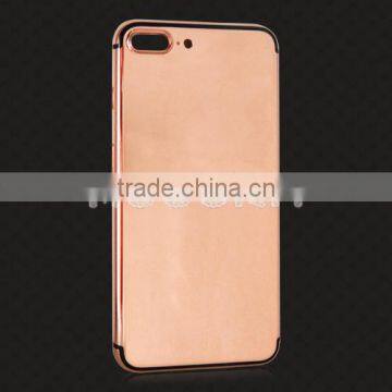 New Gold/rose Gold/platinum Back Cover for IPhone 7 Plus Mirror Gold Housing photo-5