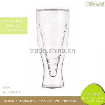 Ti-Borosilicate Novelty Hand Blown Special Shape Giant Beer Glass photo-4