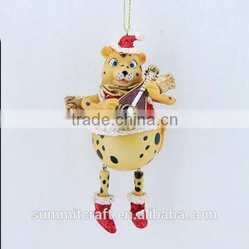 Resin lute tiger ornament christmas decoration 2017
