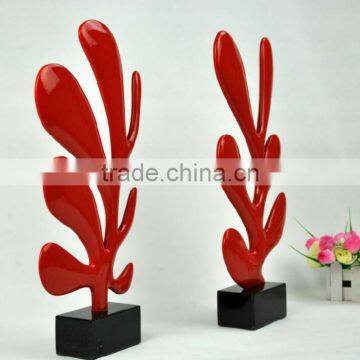 Custom resin artificial tree leaves decor piece