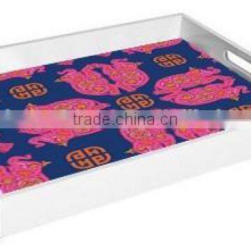 High quality best selling Acrylic lacquered serving Rectangle Tray from Vietnam