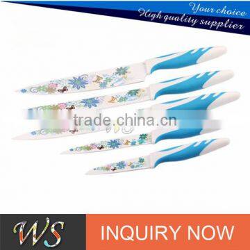 High Quality Non-stick Swiss Line Coating Stainless Steel Kitchen Knife Set photo-4