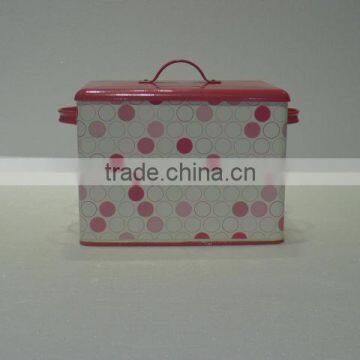 metal pink coated +PVC Laundry box