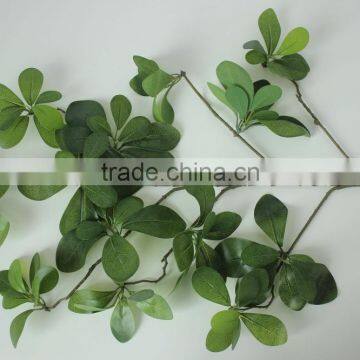 China indoor/outdoor fake leaf branch NEW design artificial mistletoe leaf brach