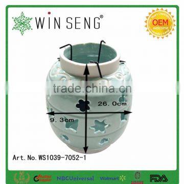 Special Bottle Shaped Ceramic Hanging Candle Holder photo-6