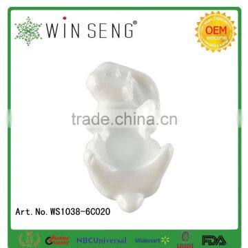 Lovely Easter Decoration White Ceramic Rabbit Figurines photo-3