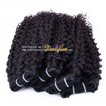 Innoshinehair Wholesale Virgin Brazilian Jerry Curly Hair Weft Hair Weaving photo-2