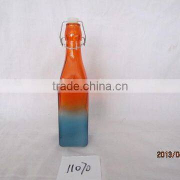 250ml,500ml.750ml and 1000ml 6L Glass Juice Bottle With Clip Top Rail in High Quality photo-4