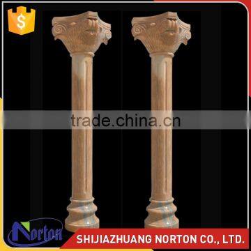 roman style decorative sunset red round marble column NTMF-C222S