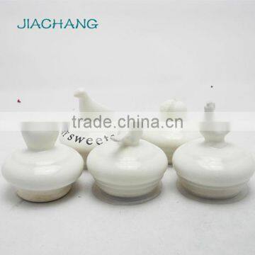 Square Buttom Airtight Glass Preserve Container With Bird Ceramic Lid photo-2