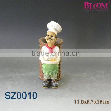 Home decorative resin kitchen utensil holder