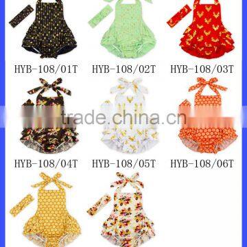 Mint Cotton Baby Toddler Ruffle Icing Romper photo-6