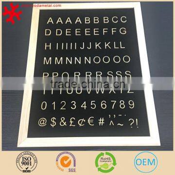 Letter Set for Felt Letter Board - 90 Piece Golden Color Letters, Numbers and Symbols for Changeable Letter Boards (1") Helvetic photo-4