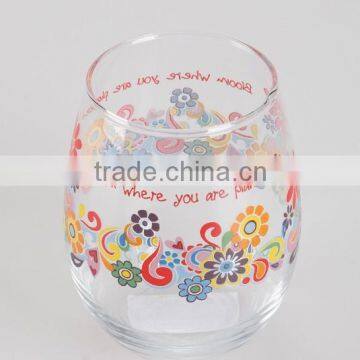 Fashionable glass tea cup for selling