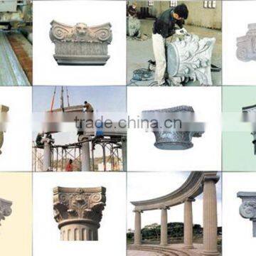 China Manufacturer Wholesale Home Decoration Flat White Marble Columes photo-6