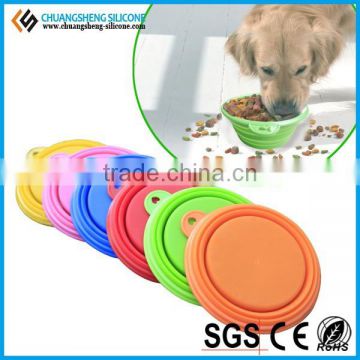 cheap silicone pet dog water bowl