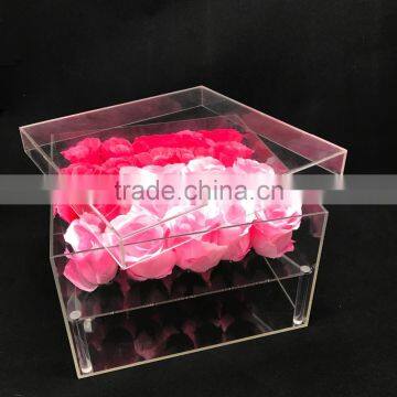 China Factory Custom Transparent Acrylic Rose Flower Box photo-5