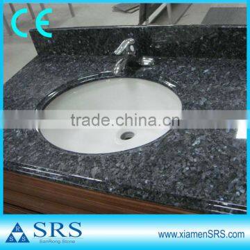 Blue pearl granite vanity top with undermount sink