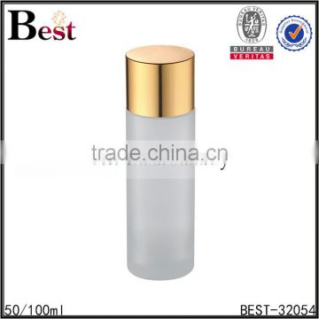 50ml 100ml 200ml glass bottle cylinder round frosted 200ml glass bottle size cosmetir toner 200ml empty glass bottle