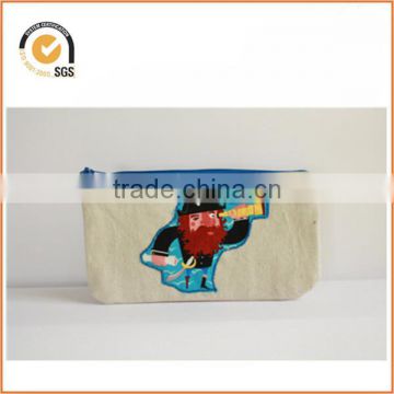 Canvas Pencil Case/ zipper pouch/ kids pencil case By Chiqun Donggaun CQ-H01061