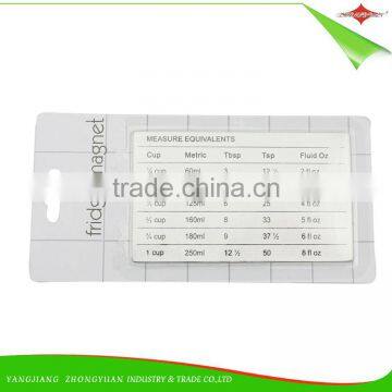 ZY-F1413 Practical Stainless Steel Fridge Magnet With Measure Equivalents photo-4