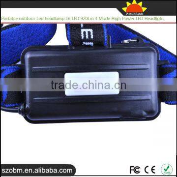 Portable Outdoor Led Headlamp T6 LED 920Lm 3 Mode High Power Led Headlight photo-3