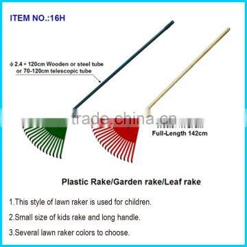 Bulldog Plastic Leaf Rake/ 56- inch Heavy Duty Plastic Canadian Rake Head Replacement Lawn Leaves