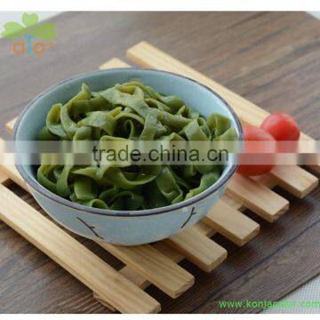 Distributor Instant Diet Food Shirataki Noodle Konjac Spinach Fettuccine photo-5