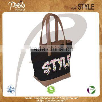 12 oz Dyed Canvas Tote Bag With Eva Padding & Inside Polyester Lining With PU Handle & Bottom With Top Zip Closure photo-2