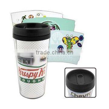 Double-walled plastic tumbler