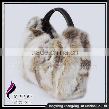 CX-H-36A New Design Genuine Rabbit Fur Women Handbags photo-5