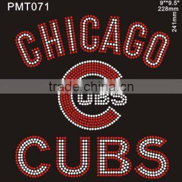 Hot Fix Motif Chicago CUBS Rhinestone Transfer Wholesale photo-4