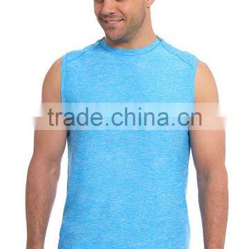 Tri Blend Top Shirt Cool Dry Stringer Top Gym Singlet photo-2