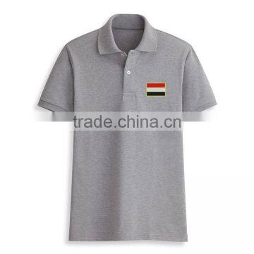 Embroidery Flag Bulk Polo Collar Design 100 Cotton Most Popular Color T-shirt photo-3