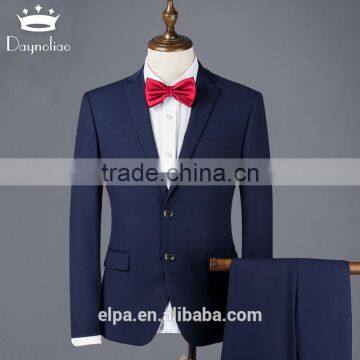 2016 New Fashion Daynoliao 2 Pieces Wholesale Suits Offical Business Red/Blue/Black Men Suits for Wedding photo-2