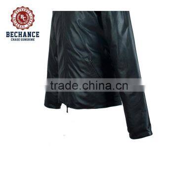 Mens Pu Padded Coat for Winter Outdoor Down Jacket photo-4