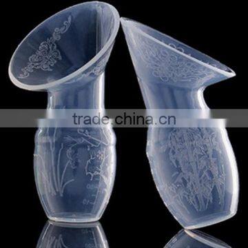 With Lid Silicone Breast Milk Pump Food Grade Silicone Breast Pump Simple Humalactor photo-3